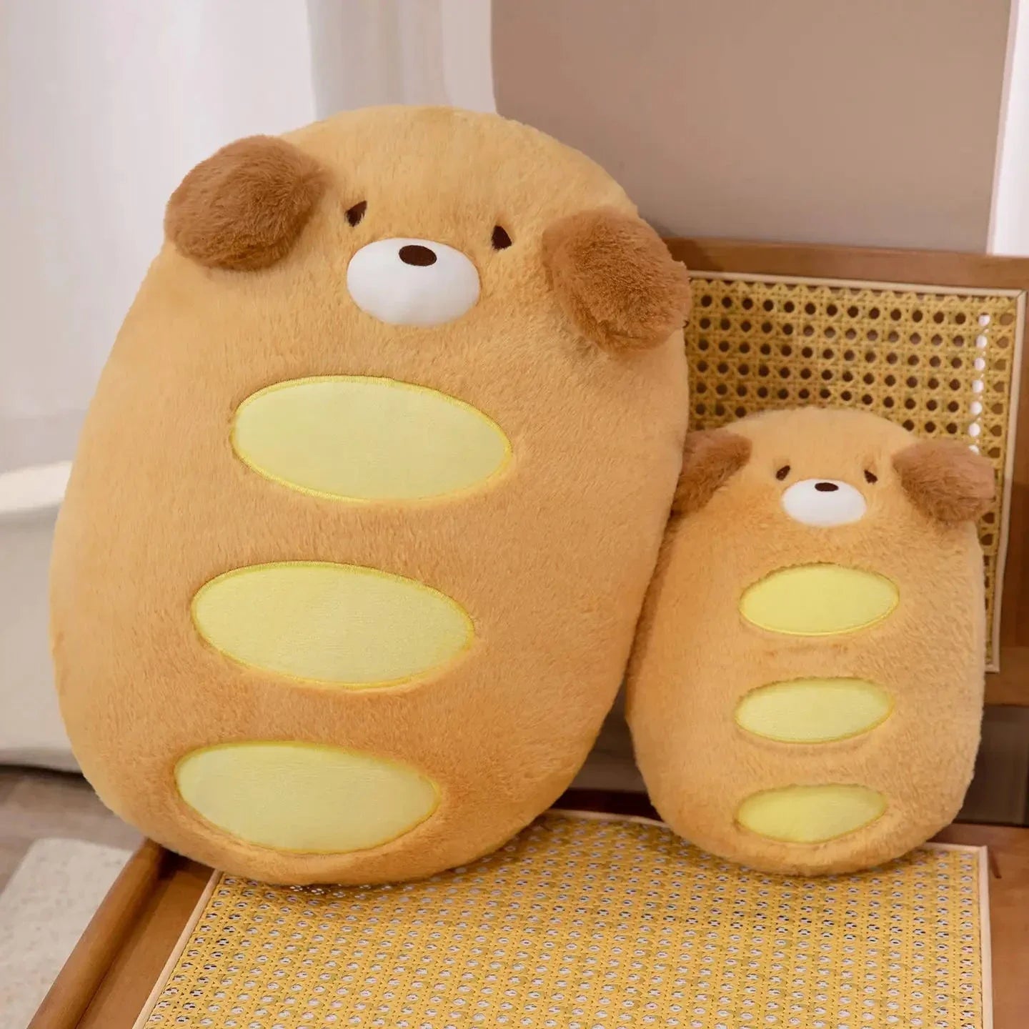 Kawaii Dog Bread Baguette Plushie