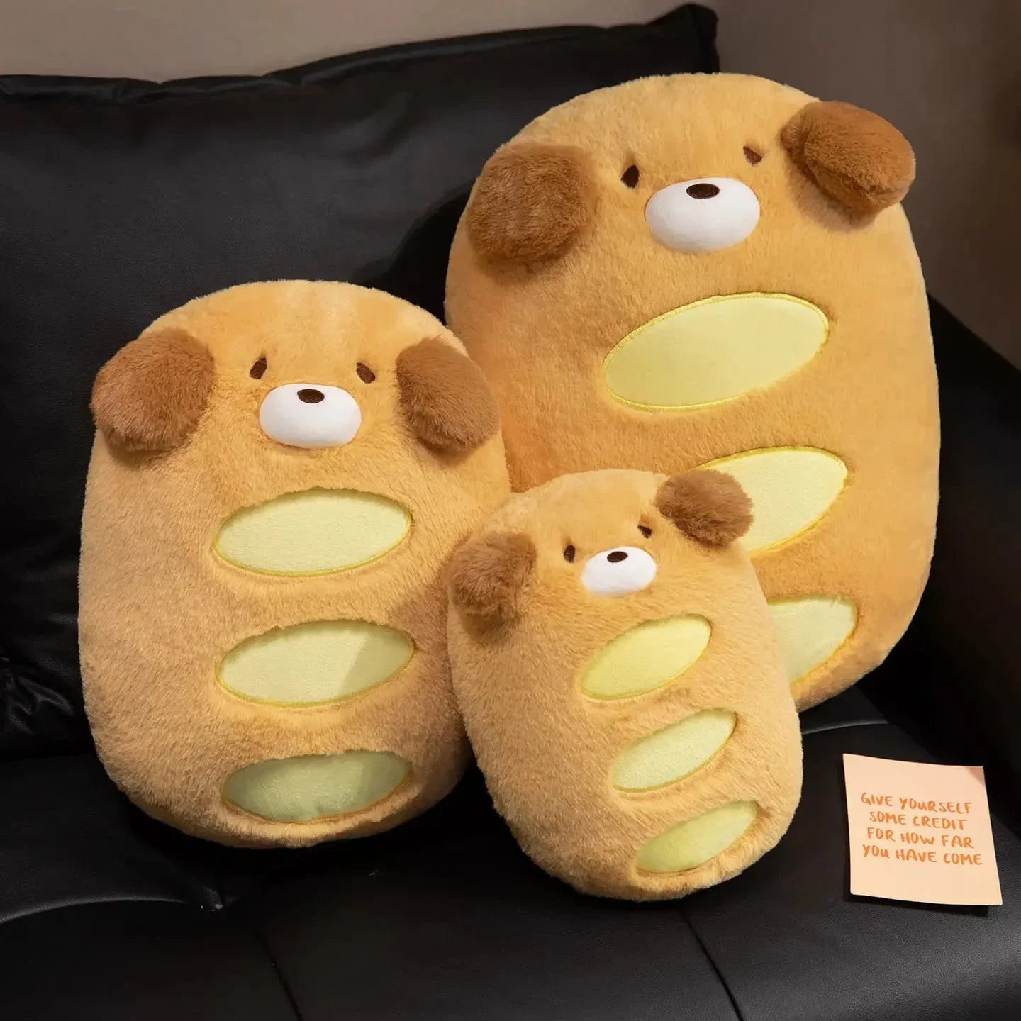 Kawaii Dog Bread Baguette Plushie