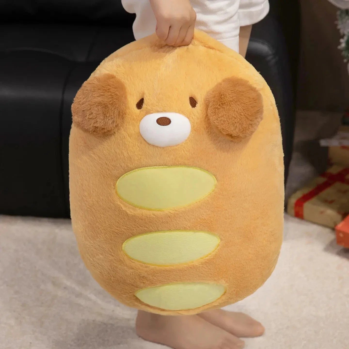 Kawaii Dog Bread Baguette Plushie