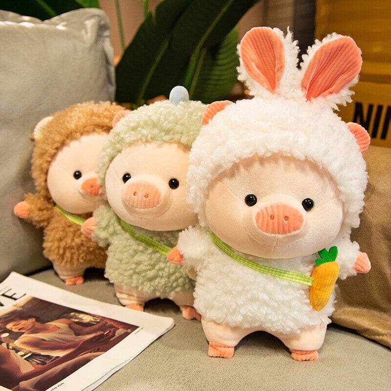 Kawaii Fluffy Cosplay Piggy Plushies