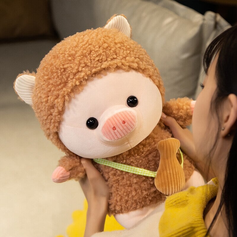 Kawaii Fluffy Cosplay Piggy Plushies