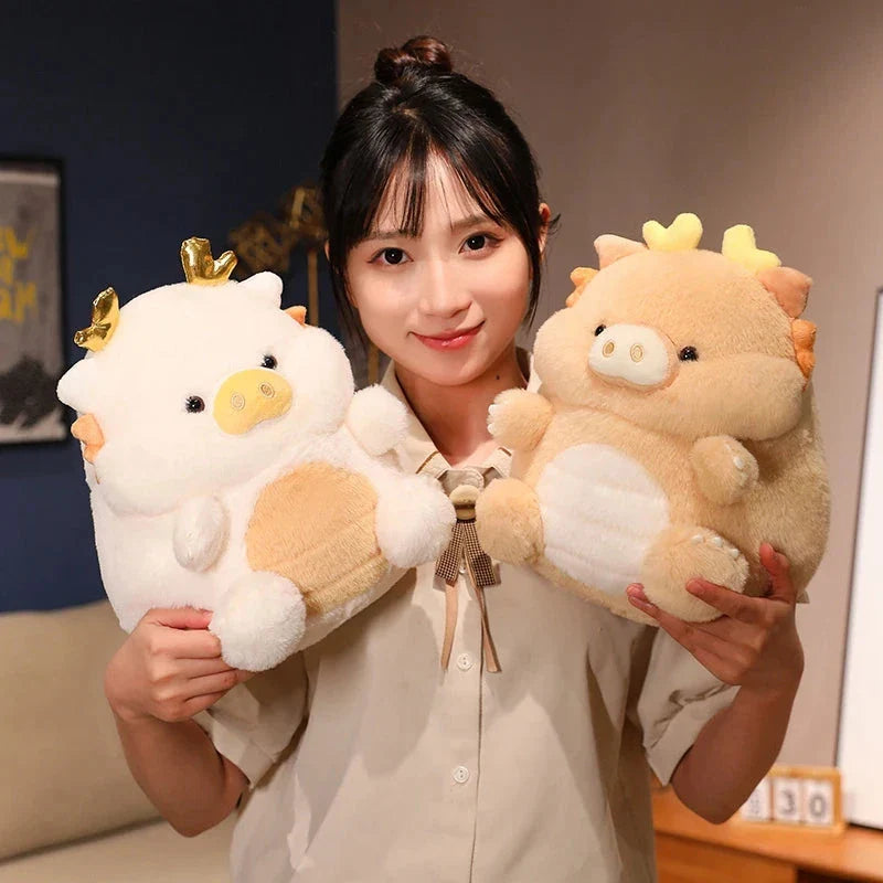 Kawaii Funny Pig Dragon Plush