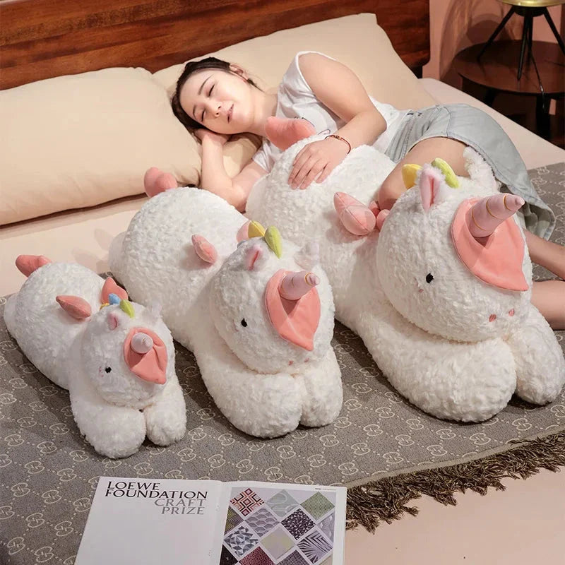 Kawaii Giant Chibi White Unicorn Plushie