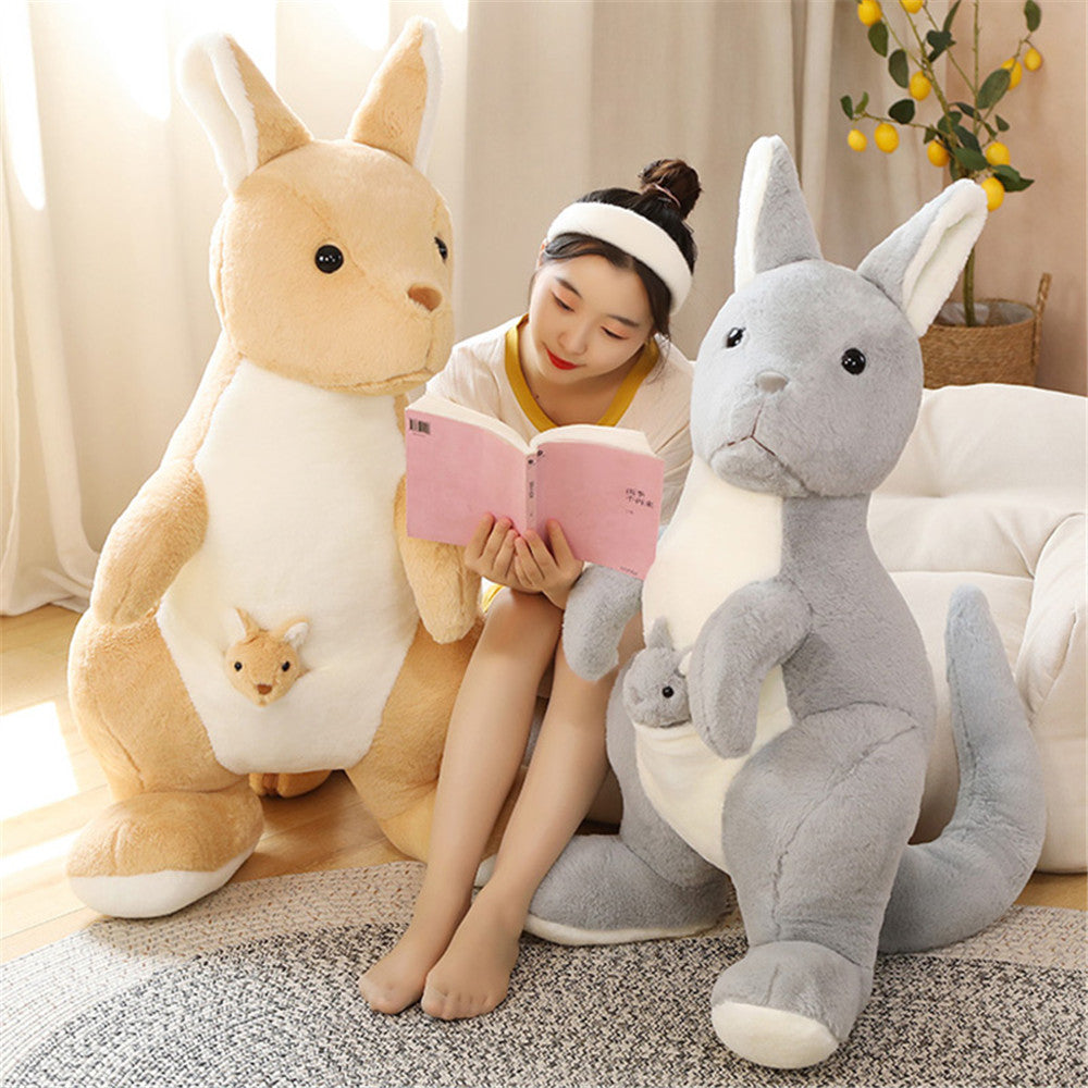 Kawaii Kangaroo Mama Papa and Baby Plushie