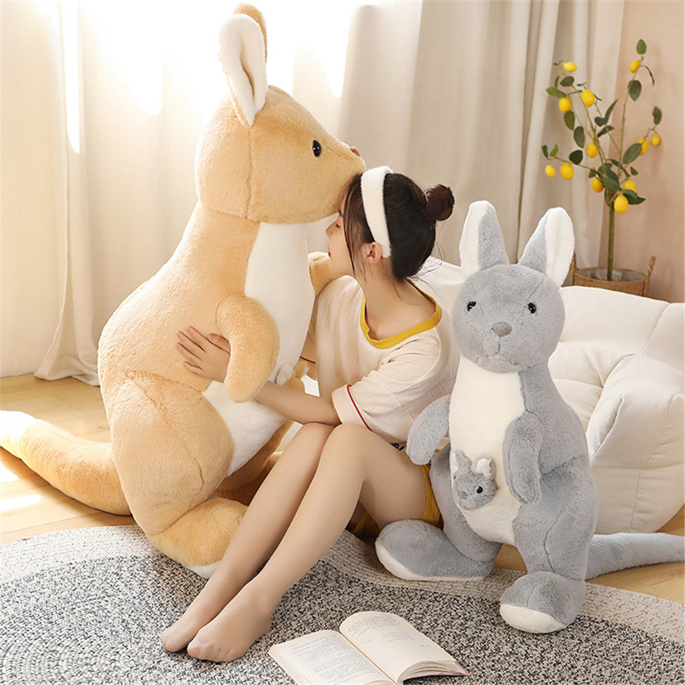 Kawaii Kangaroo Mama Papa and Baby Plushie
