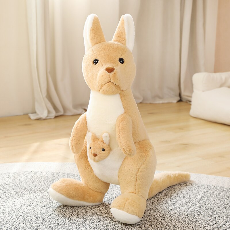 Kawaii Kangaroo Mama Papa and Baby Plushie