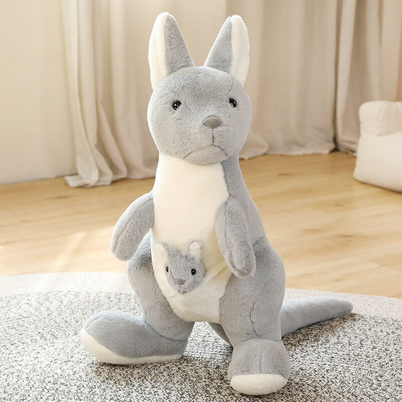 Kawaii Kangaroo Mama Papa and Baby Plushie