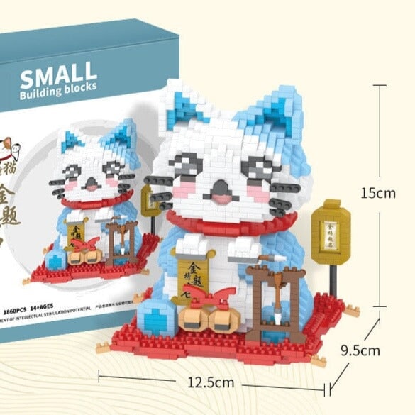 Kawaii Lucky Fortune Cat Nano Building Sets