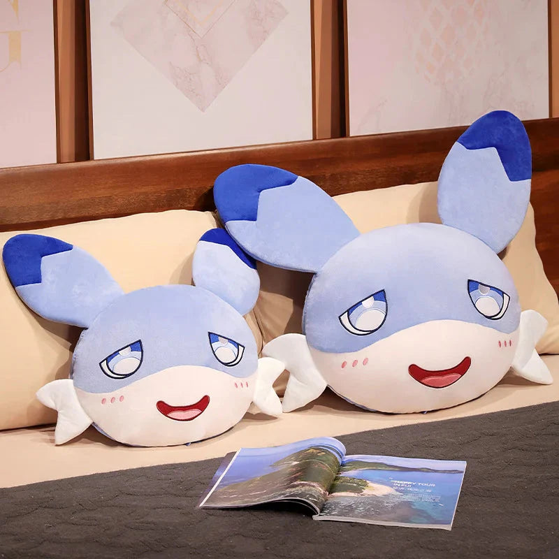 Kawaii Sofi Blue Dragon Pillow Blanket Plushie Combo