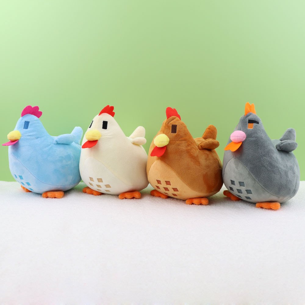 Kawaii Stardew Valley Chicken Plushie