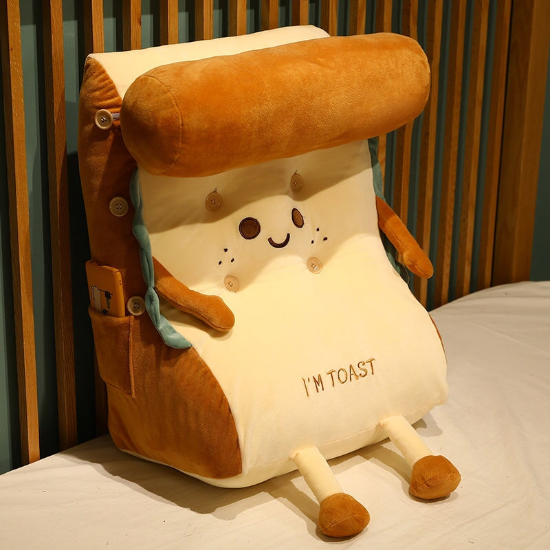 Kawaii Toasted Bread Back Support Plushie