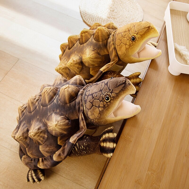 Large Lifelike Snapping Turtle Plushie
