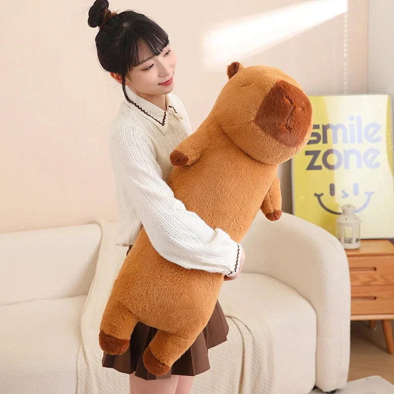Long Fluffy Cute Capybara Plushies