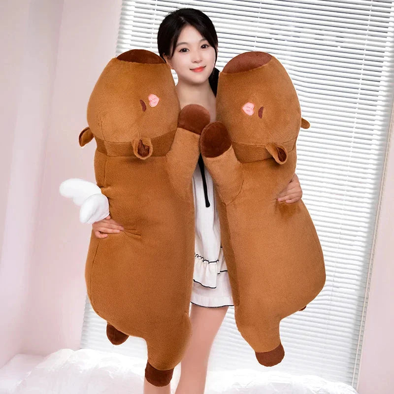 Long Kawaii Angel Capybara Plushies