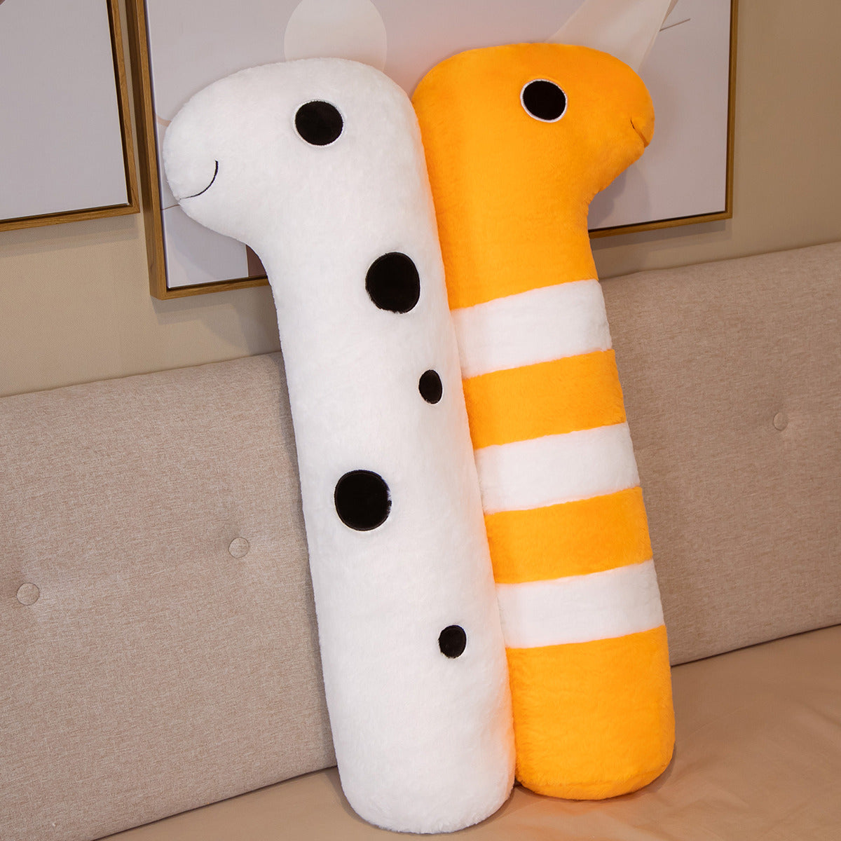 Long Ocean White Orange Eel Plushies