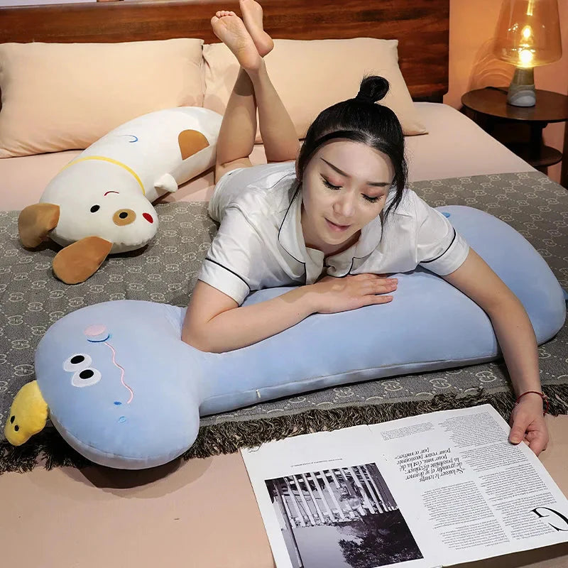 Long Pancake Dino Dog Crocodile Giraffe Pillow Plush