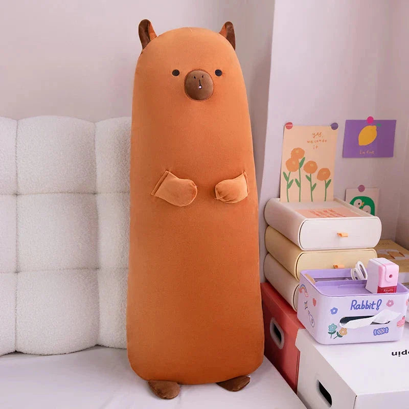 Long Snuggle Buddies Capybara Alpaca Pig Plushie