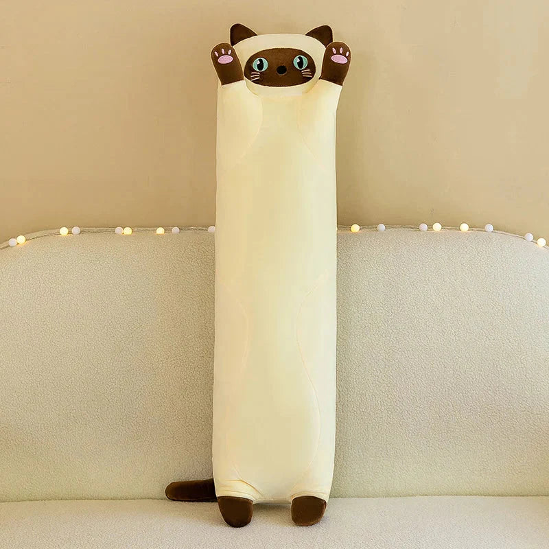 Long Snuggly Cat Siamese British Shorthair Snowshoe Plushies Collection