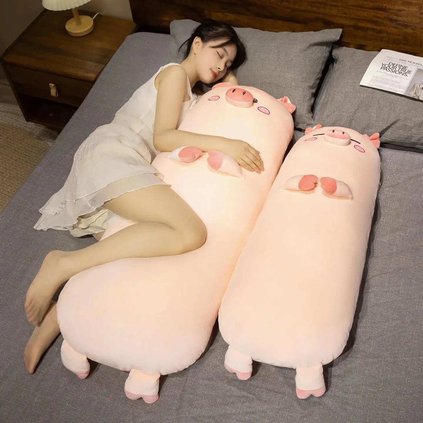 Long Snuggly Pig Plushies