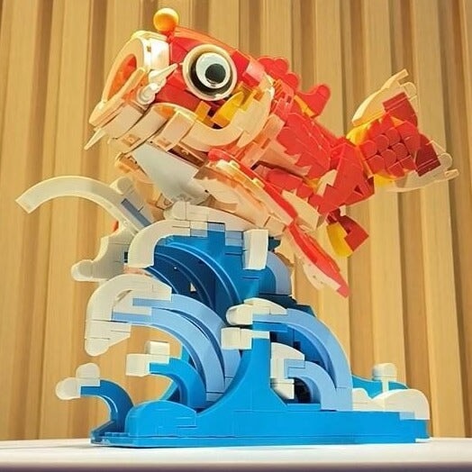 Lucky Red Fish Wave Micro Building Set