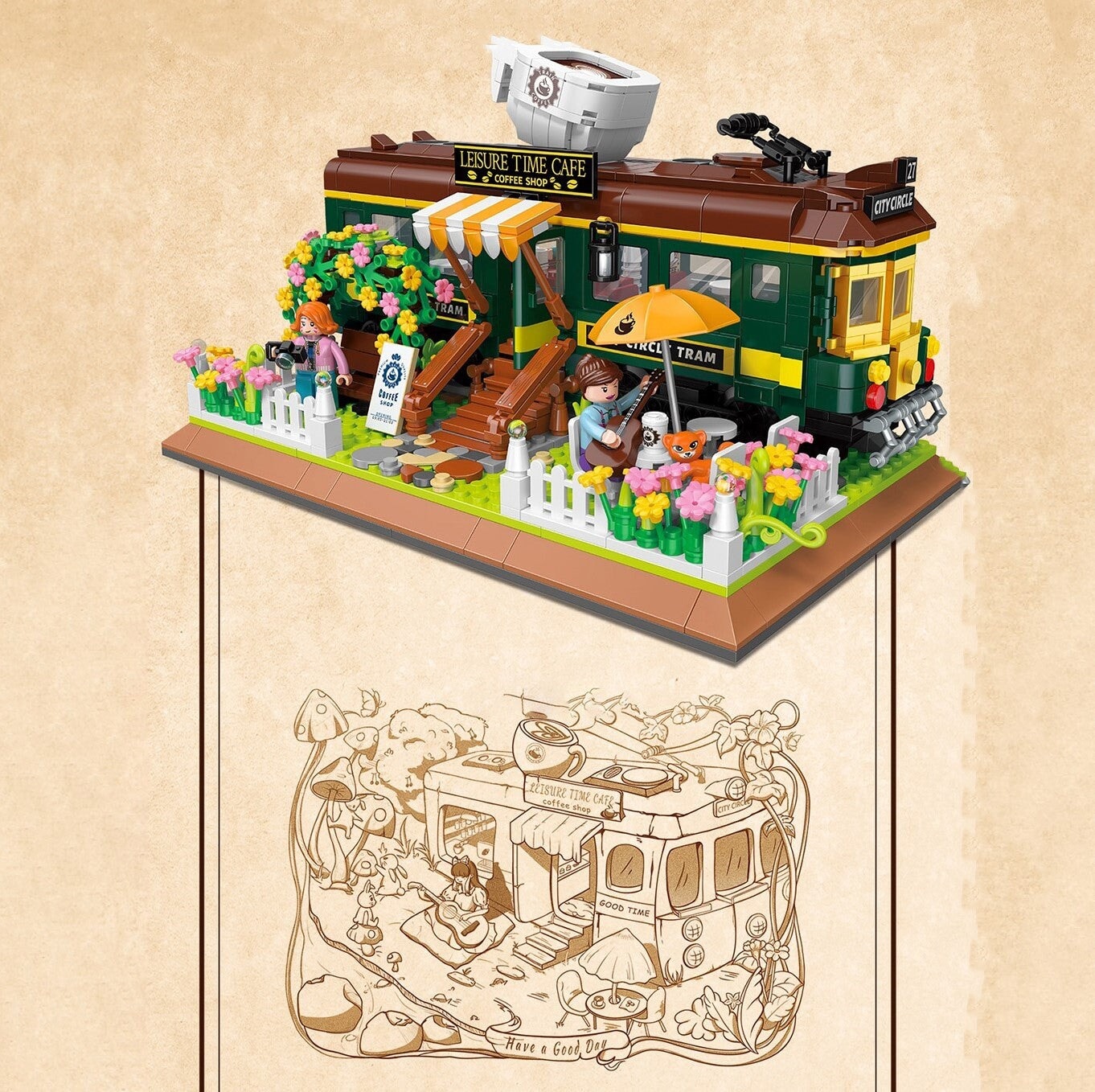 Macchiato Orient Express Micro Building Blocks