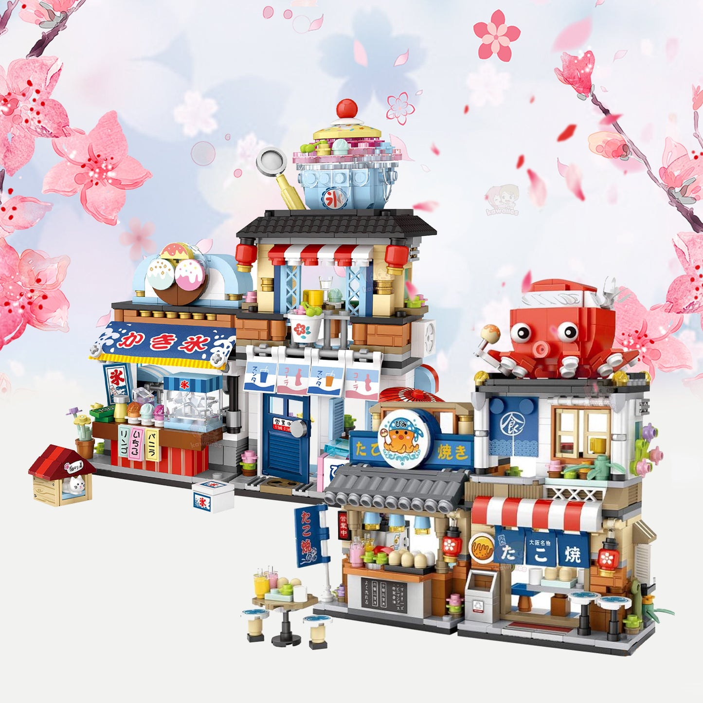 Micro Japanese Desserts Cafe Building Sets