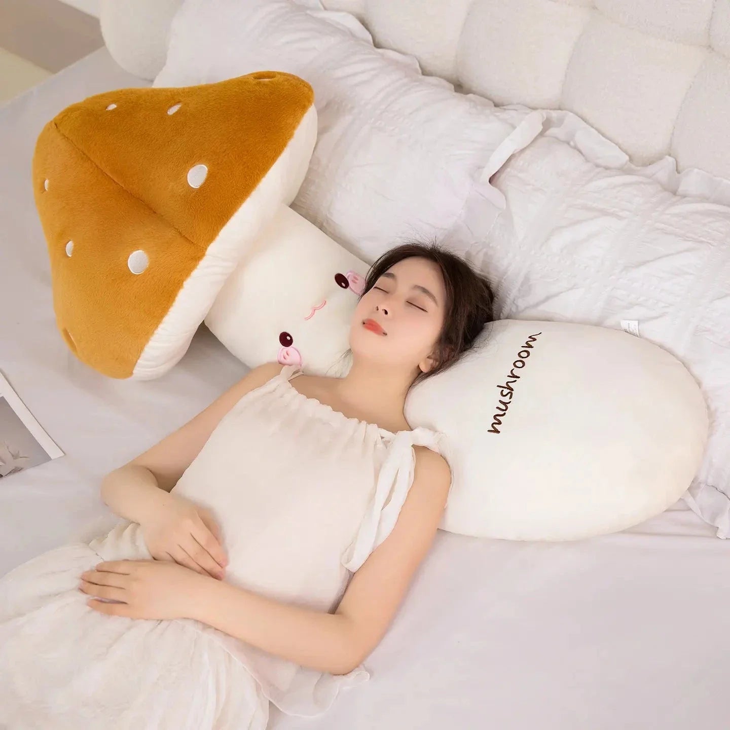 Mushie the Long Snuggly Kawaii Mushroom Plushies
