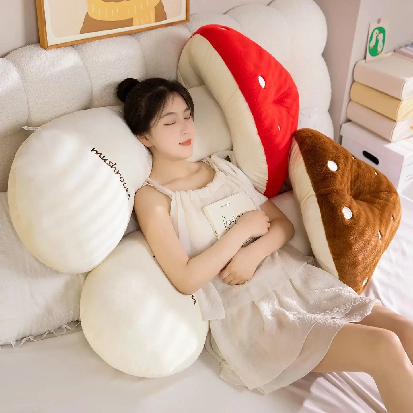 Mushie the Long Snuggly Kawaii Mushroom Plushies
