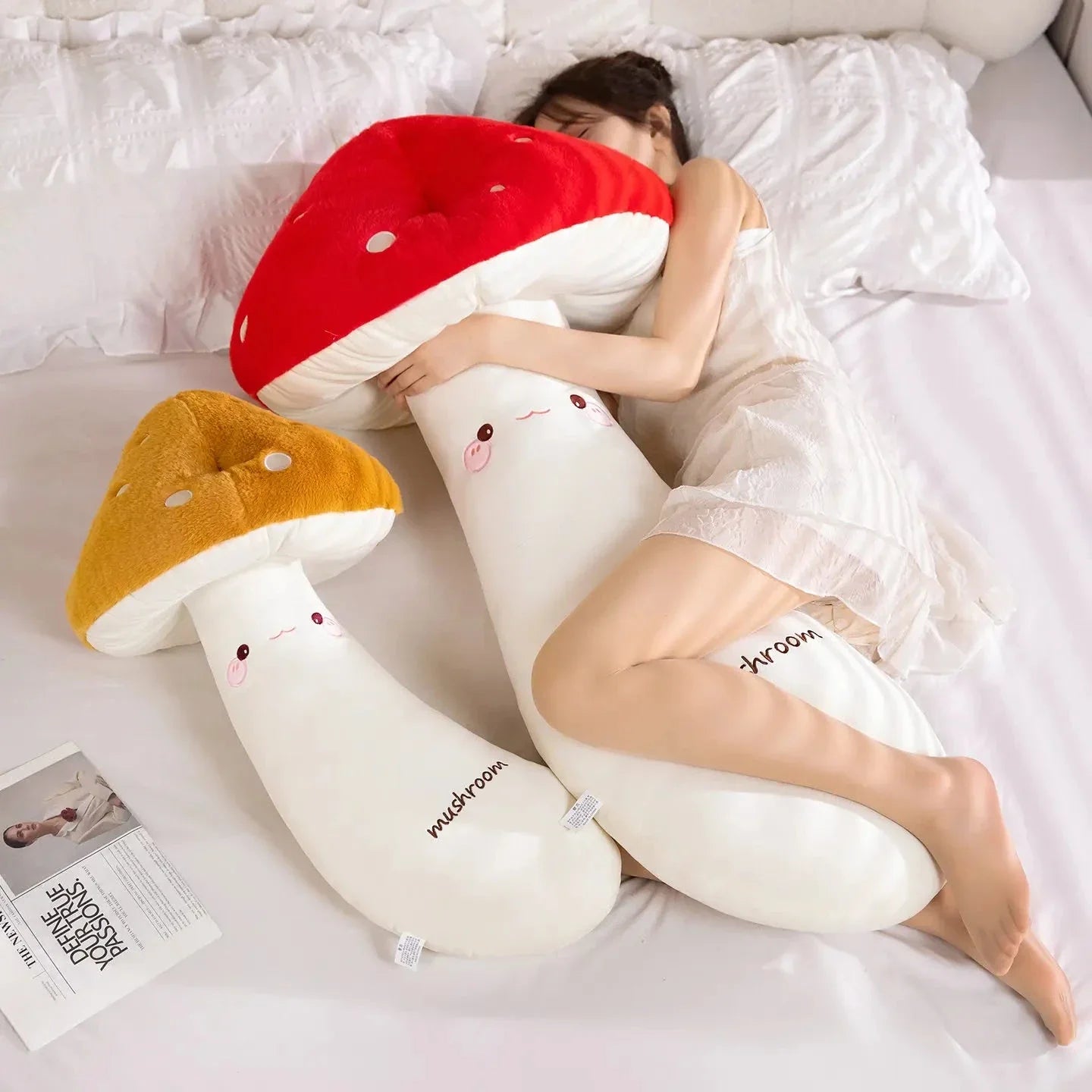 Mushie the Long Snuggly Kawaii Mushroom Plushies