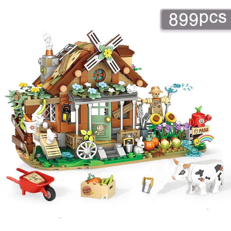 Old MacDonald Farm House Micro Building Block