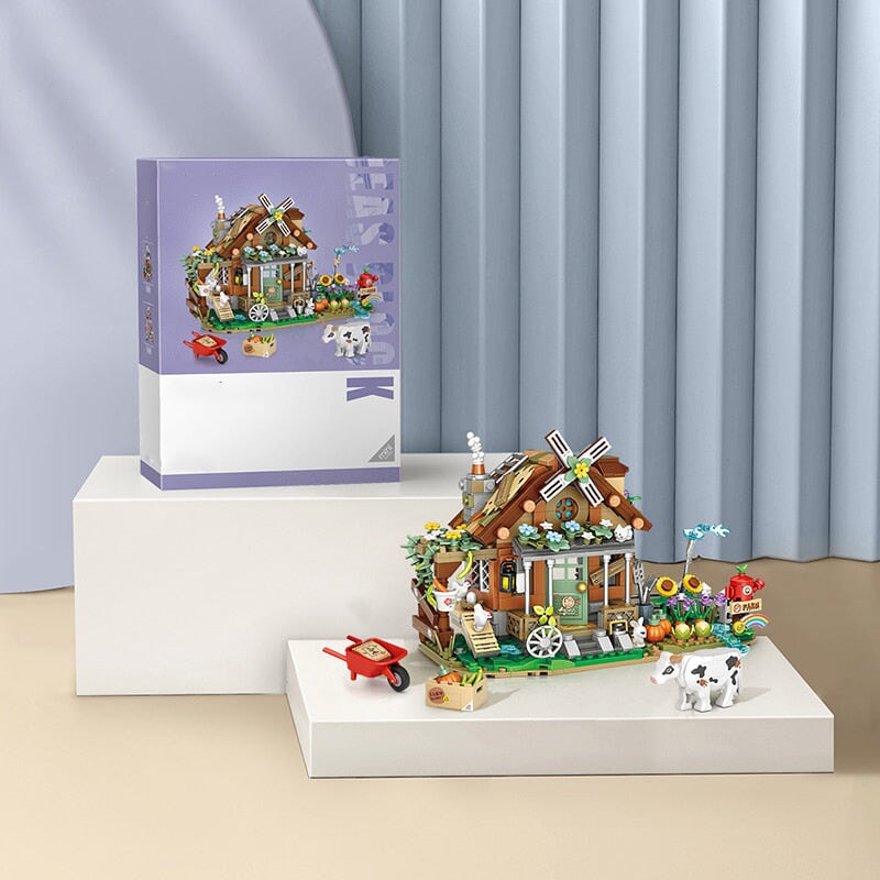 Old MacDonald Farm House Micro Building Block