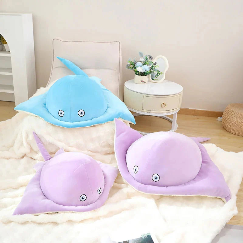 Pastel Purple Blue Stingray Plushies