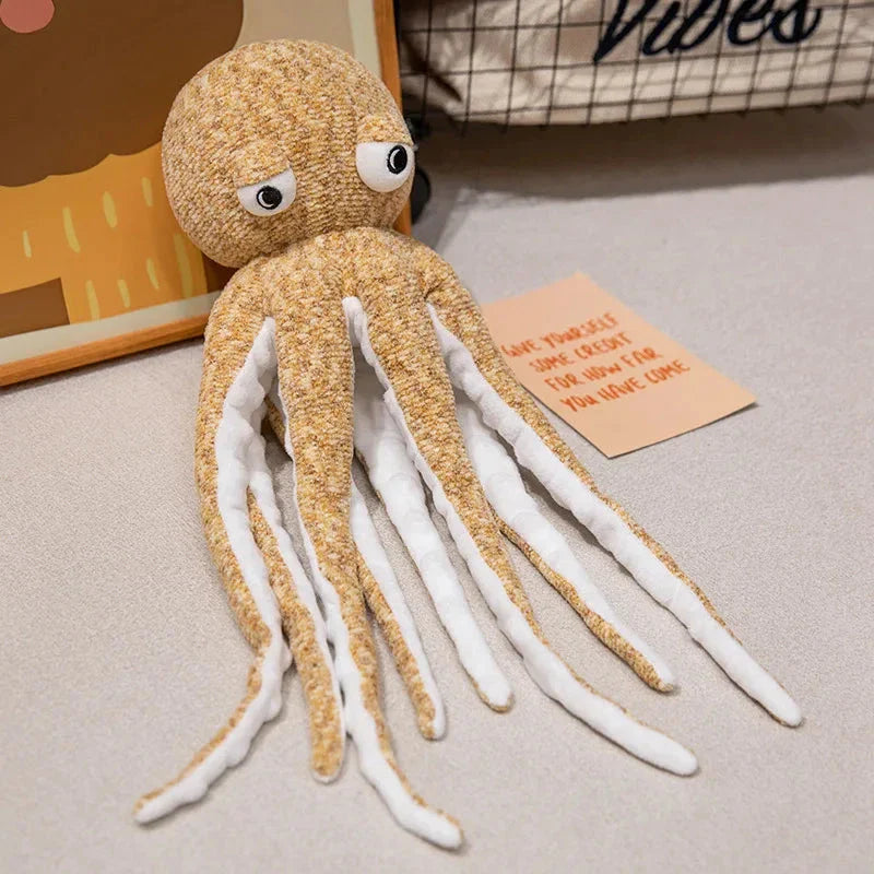 Pink Brown Funny Octopus Plushies