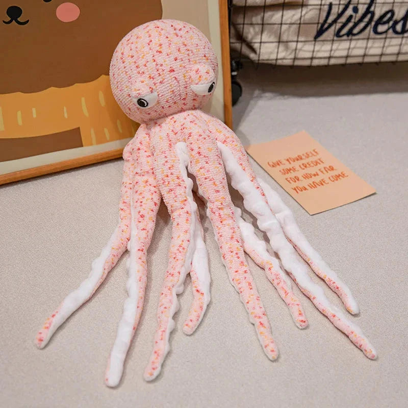 Pink Brown Funny Octopus Plushies