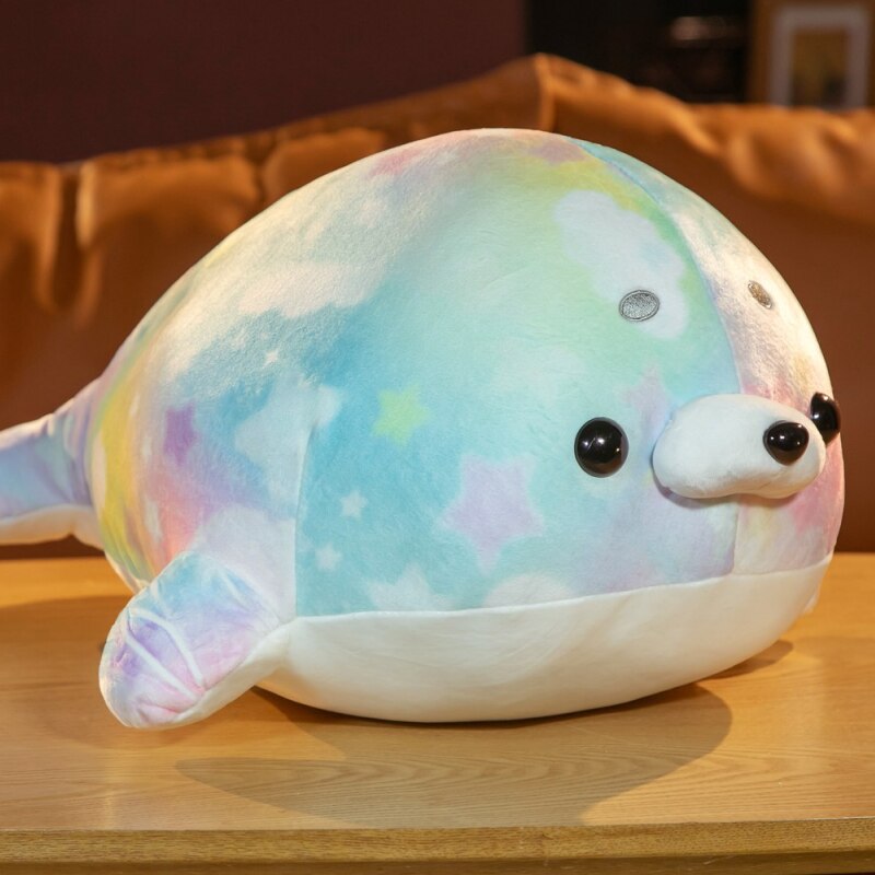 Rainbow Galaxy Seal Plushies