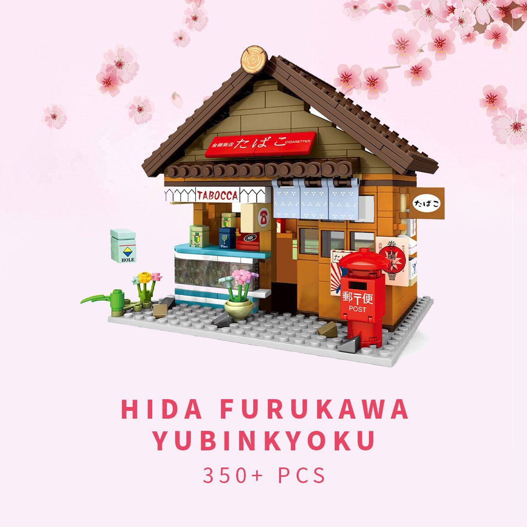 Shirakawa-go Dori Street Japanese Stores Building Sets - Limited Stock