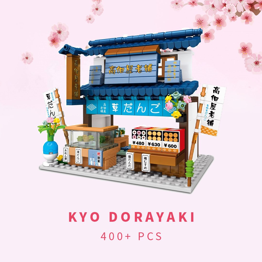 Shirakawa-go Dori Street Japanese Stores Building Sets - Limited Stock