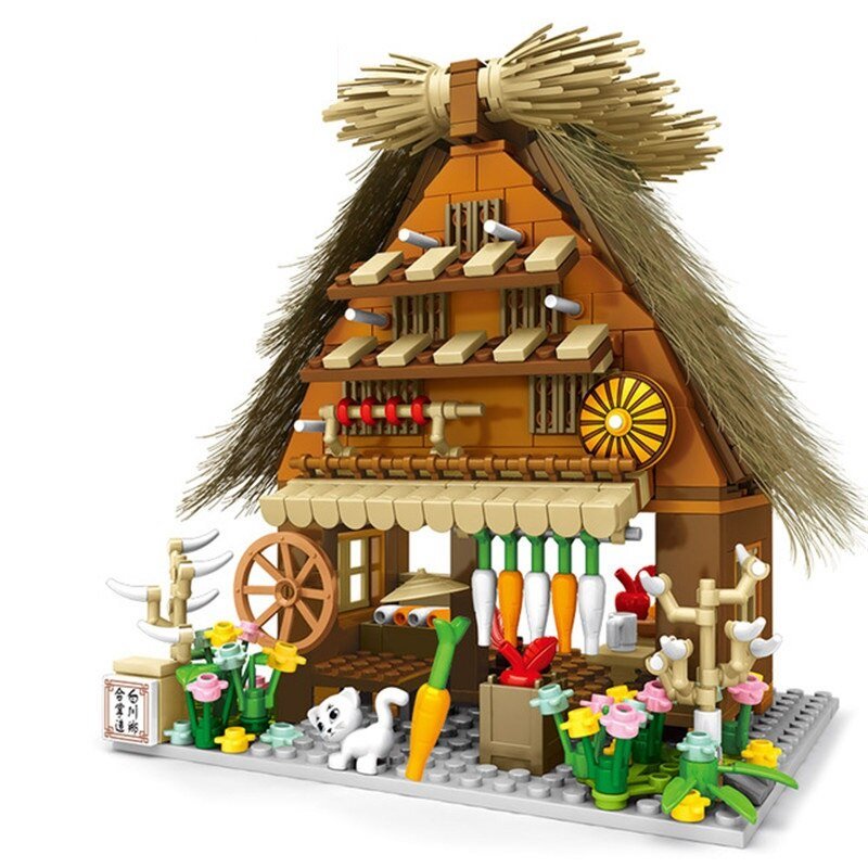 Shirakawa-go Dori Street Japanese Stores Building Sets - Limited Stock