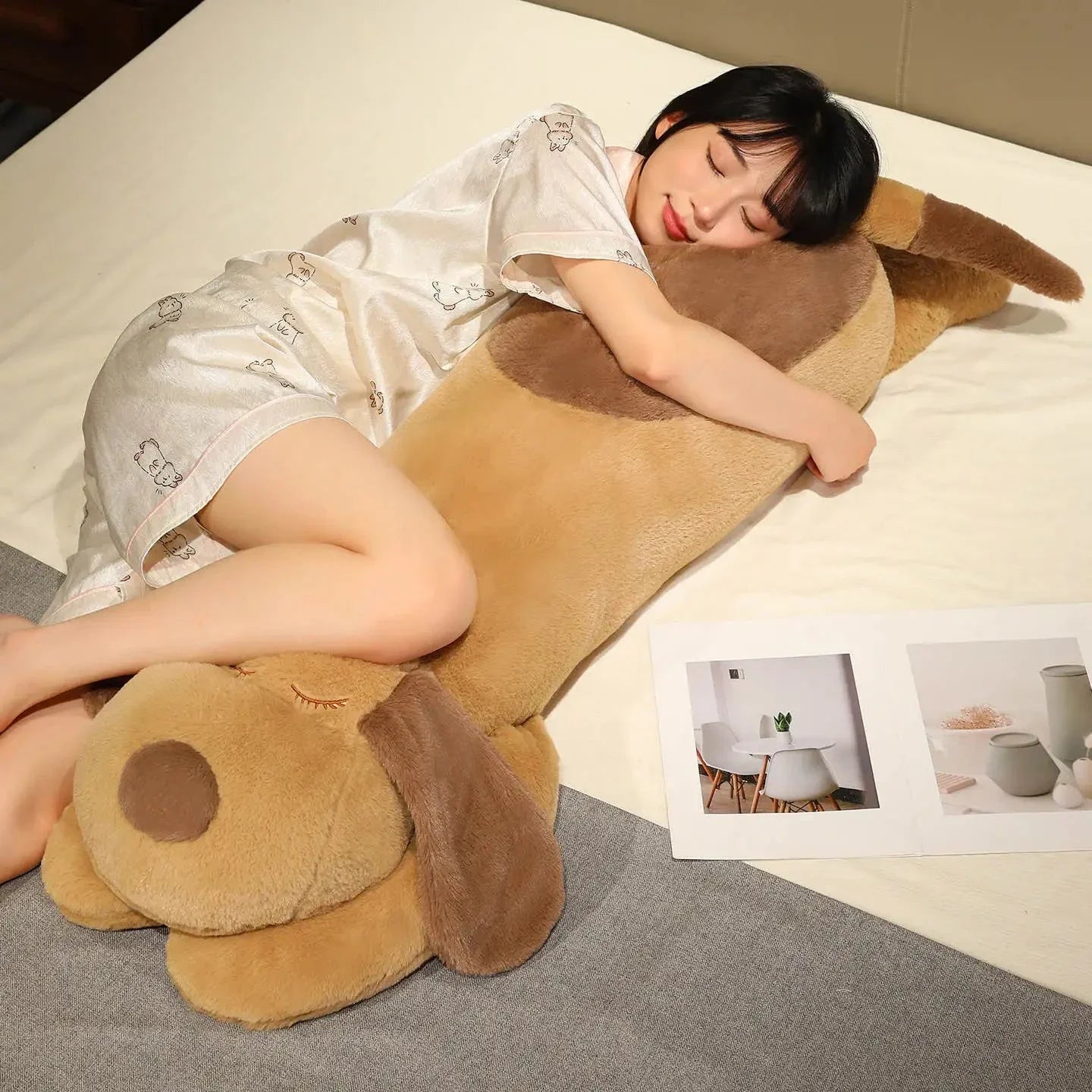 Snoozie the Sleepy Puppy Hug Pillow
