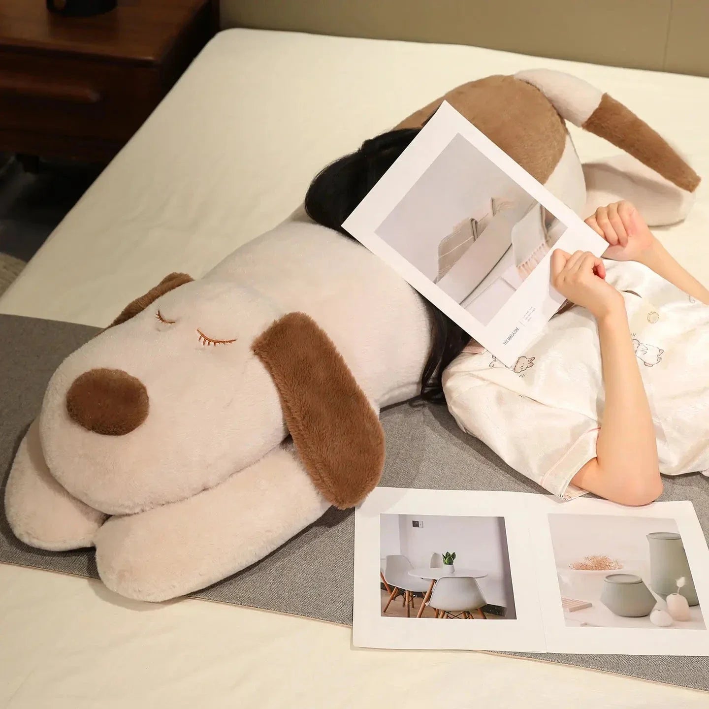 Snoozie the Sleepy Puppy Hug Pillow