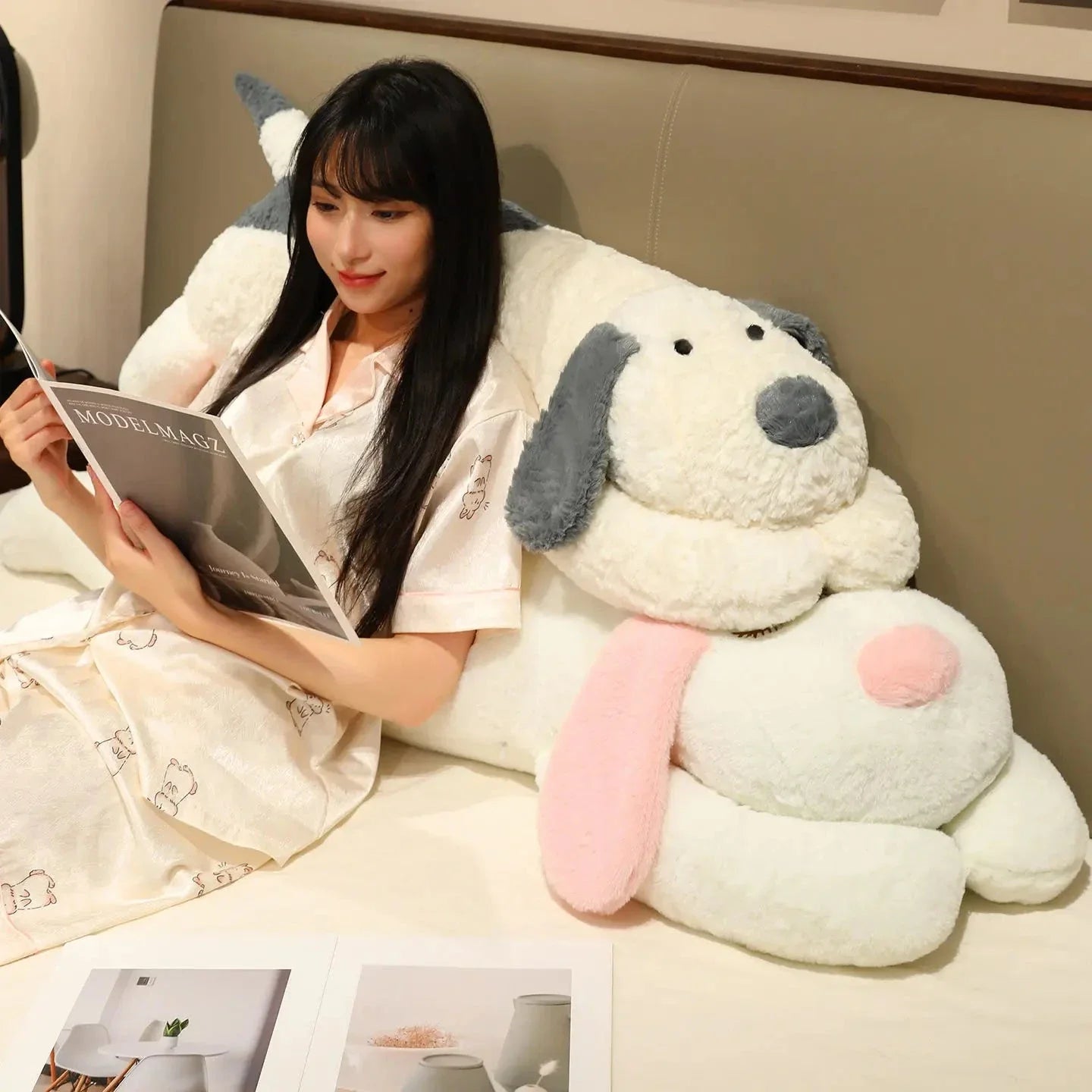 Snoozie the Sleepy Puppy Hug Pillow