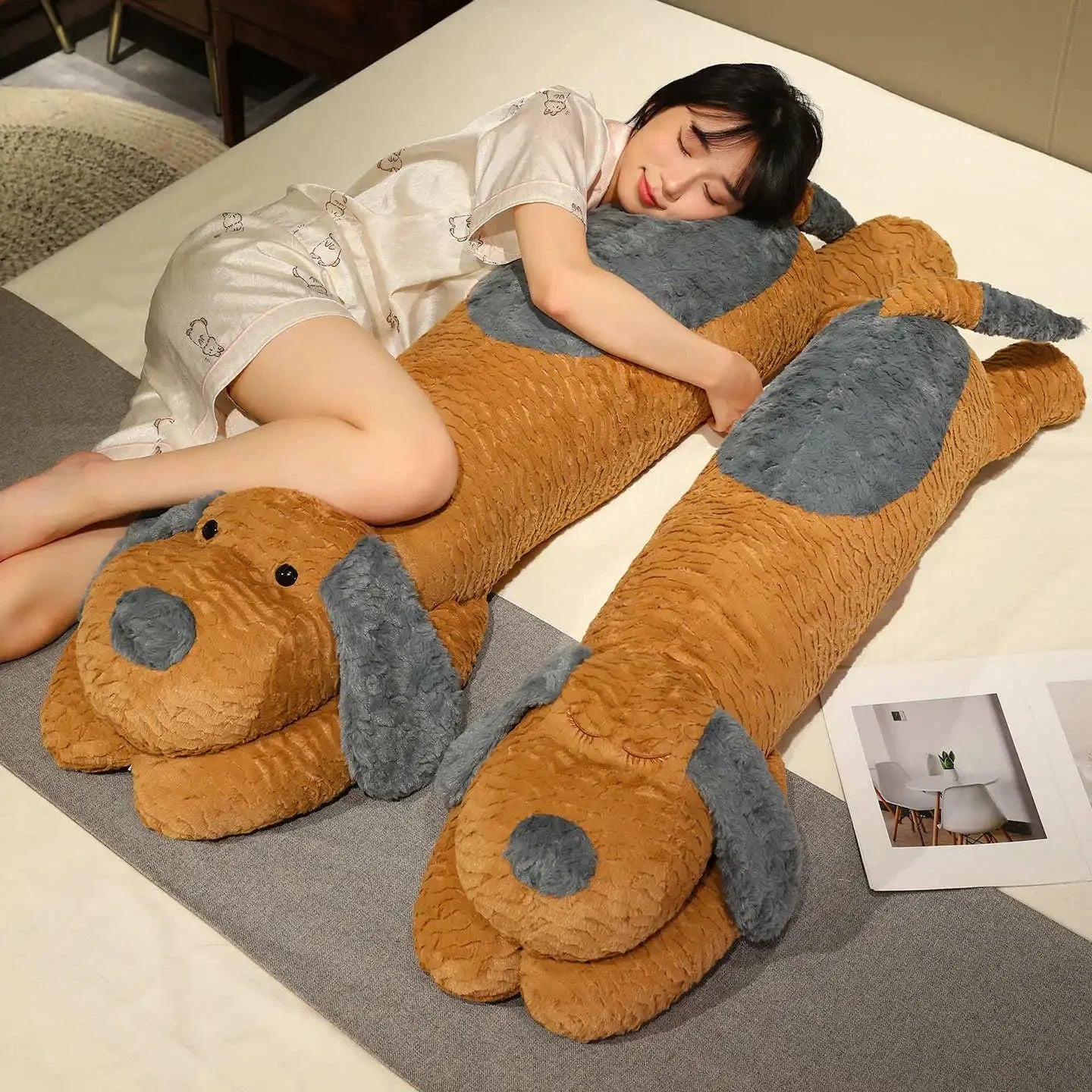 Snoozie the Sleepy Puppy Hug Pillow