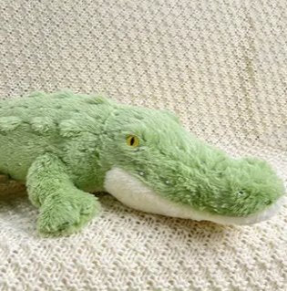 Soft Fluffy Green Crocodile Plush Toy