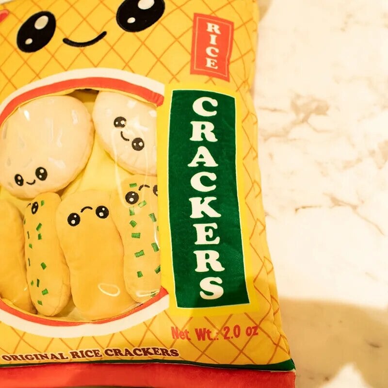 Tasty Rice Crackers Candy Bag Plushies