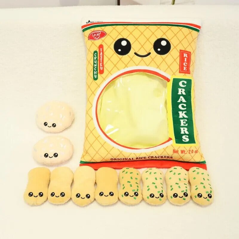 Tasty Rice Crackers Candy Bag Plushies