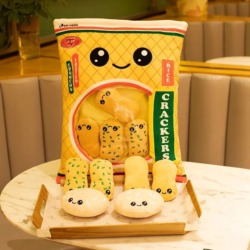 Tasty Rice Crackers Candy Bag Plushies