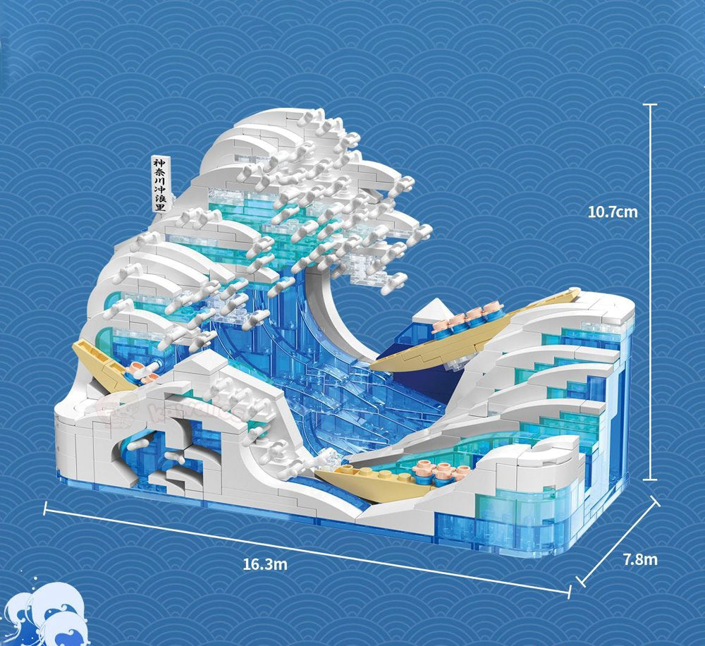 The Great Wave off Kanagawa Micro Building Sets