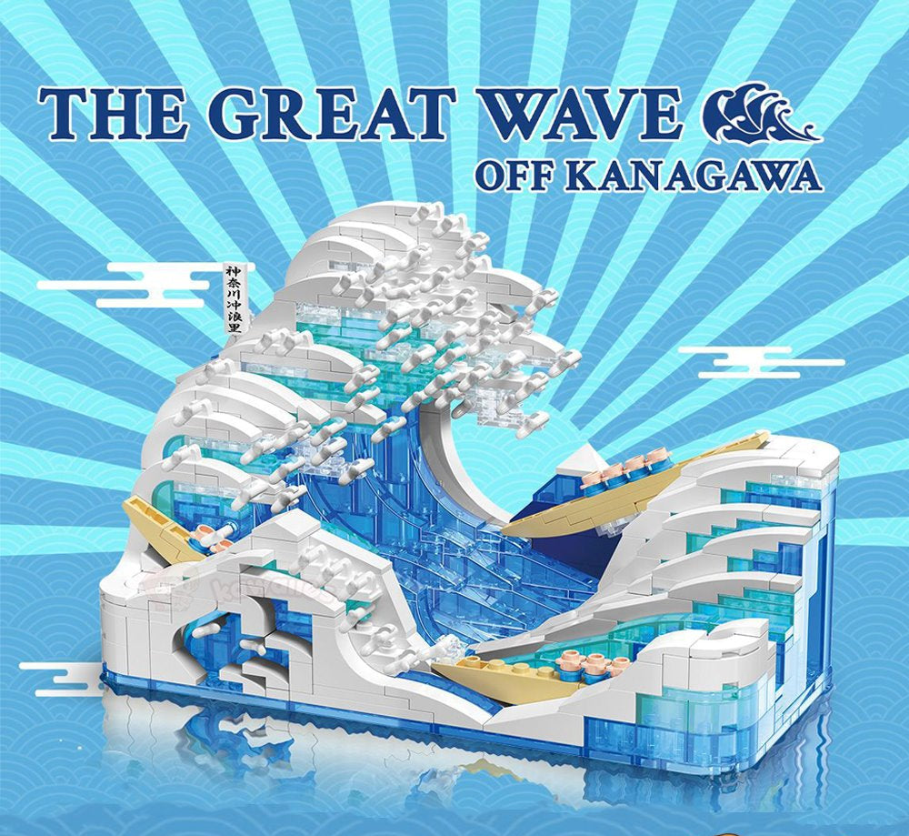 The Great Wave off Kanagawa Micro Building Sets