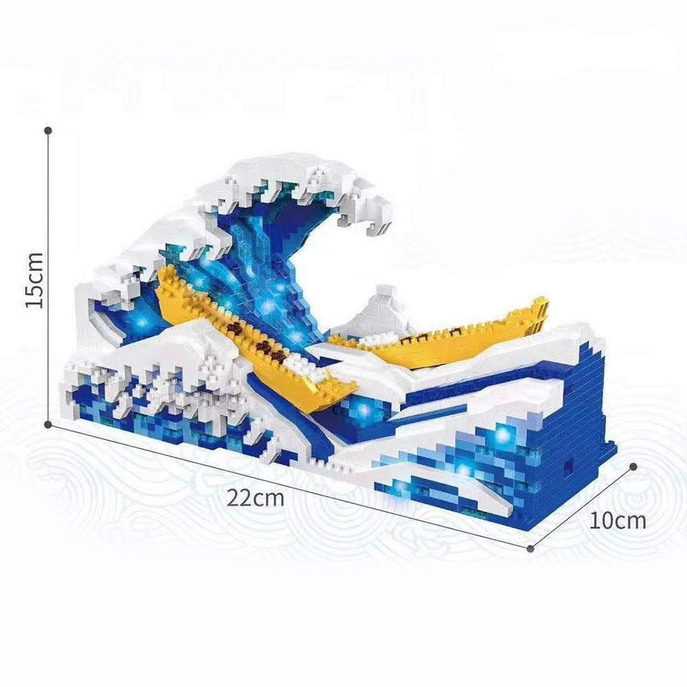 The Great Wave off Kanagawa Micro Building Sets