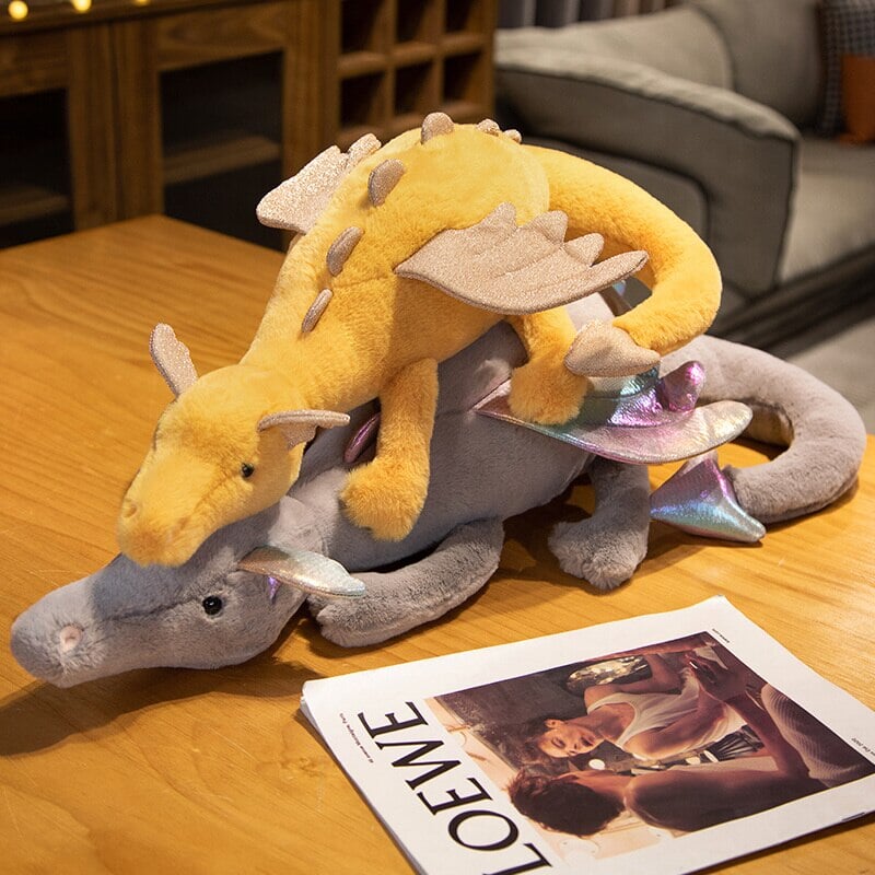 The Mighty Colored Dragon Family Soft Toys
